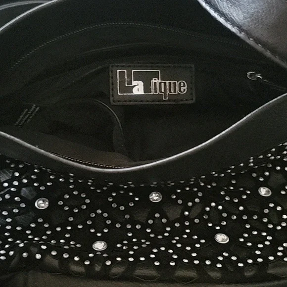 Rhinstone LaTique Cross Body Bag - Picture 4 of 6